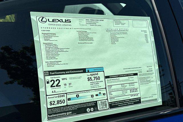 2026 Lexus IS 350 F SPORT