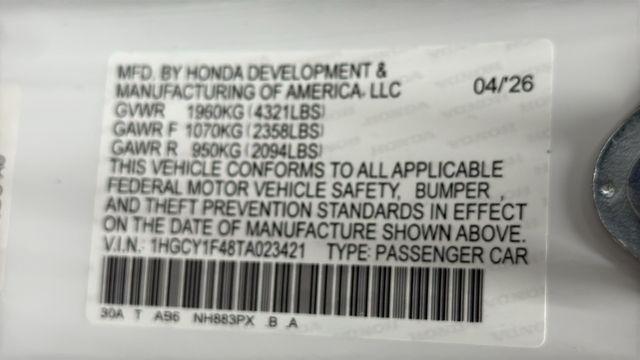 2026 Honda Accord Sedan SE