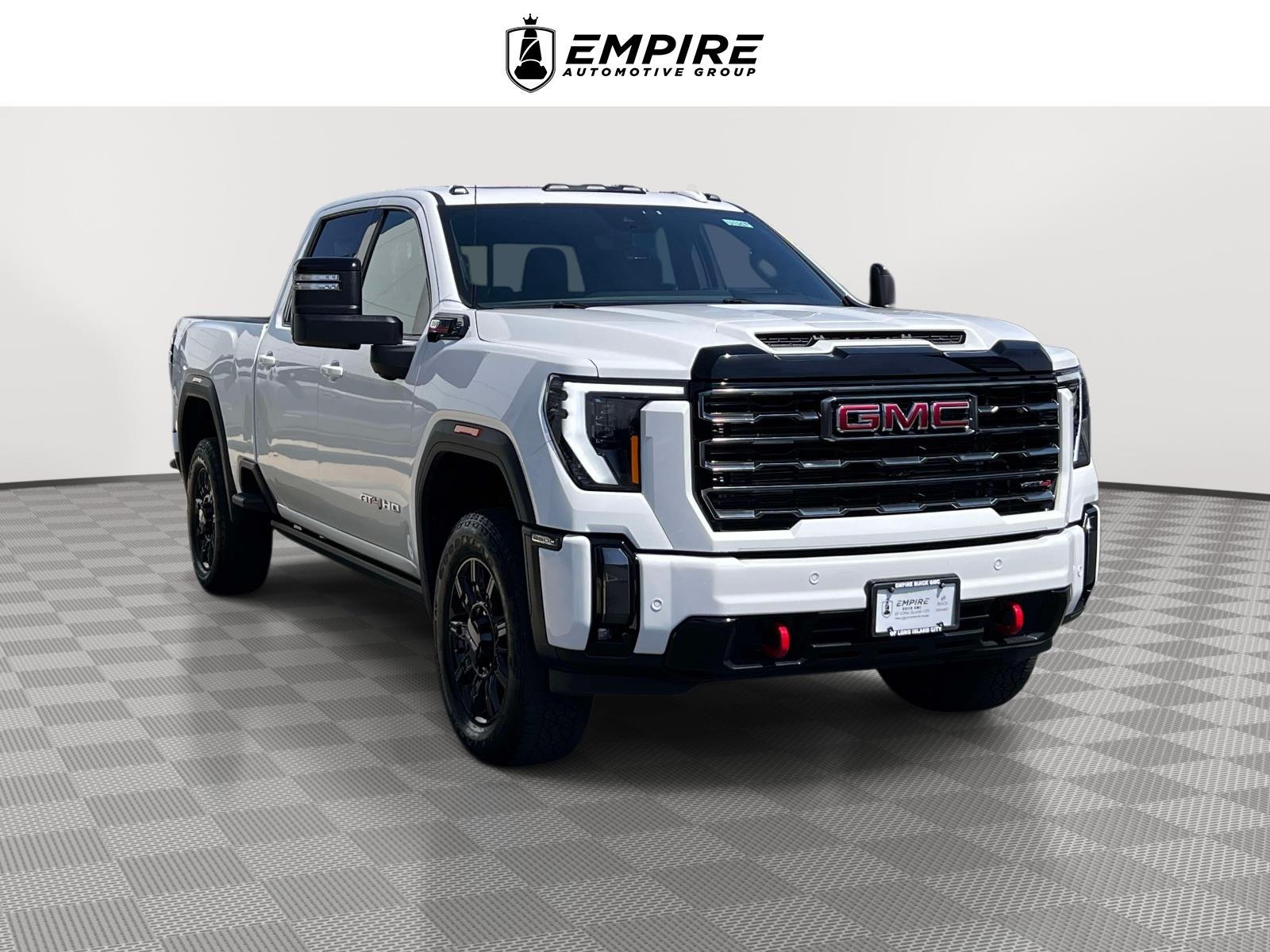 Summit White 2024 GMC Sierra 2500HD AT4 Crew Cab 4WD Pickup Truck Four-Wheel Drive Automatic