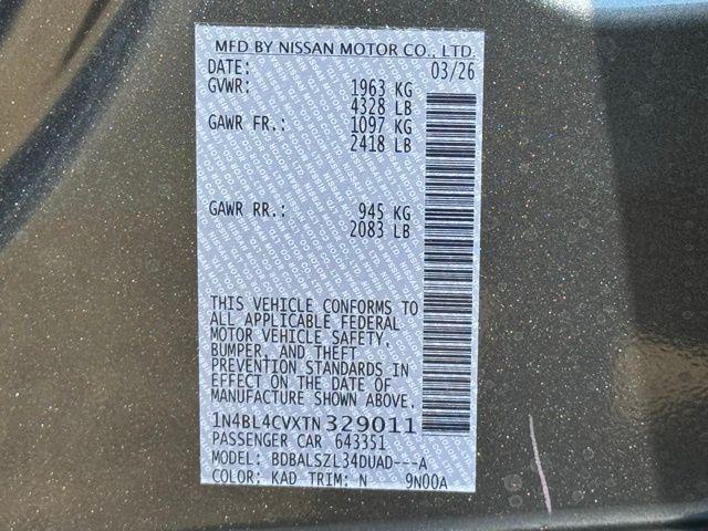 2026 Nissan Altima SR FWD