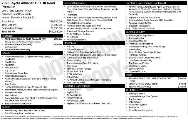 2023 Toyota 4Runner TRD Off Road Premium