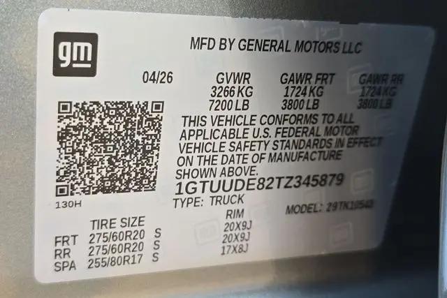 2026 GMC Sierra 1500 Crew Cab, Short Bed, SLT, 4WD