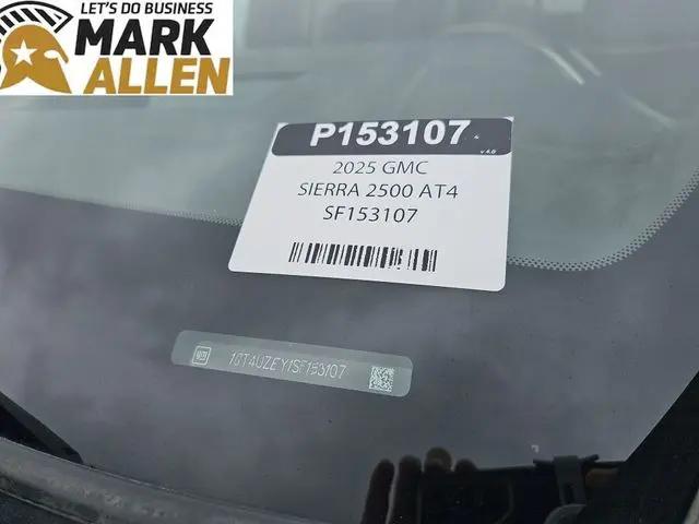 2025 GMC Sierra 2500HD Crew Cab, Standard Bed, AT4X, 4WD