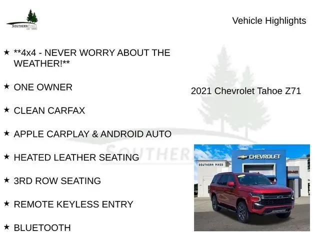 2021 Chevrolet Tahoe 4WD Z71