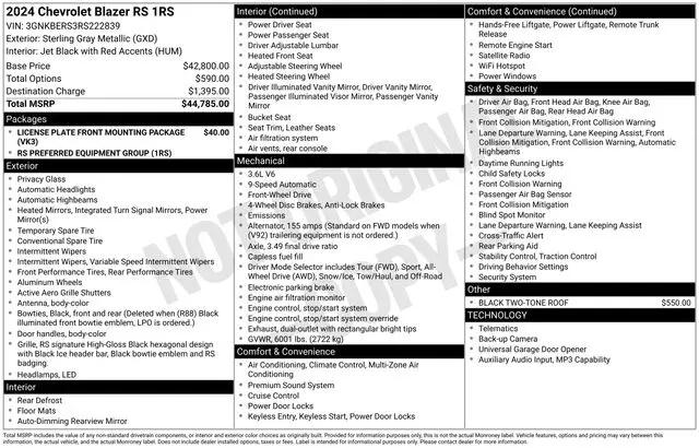 2024 Chevrolet Blazer FWD RS