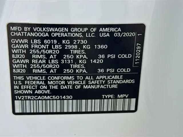 2021 Volkswagen Atlas 3.6L V6 SEL Premium
