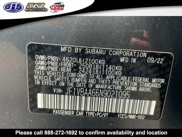 2022 Subaru WRX Standard