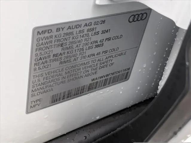 2026 Audi Q7 Prestige TFSI quattro tiptronic