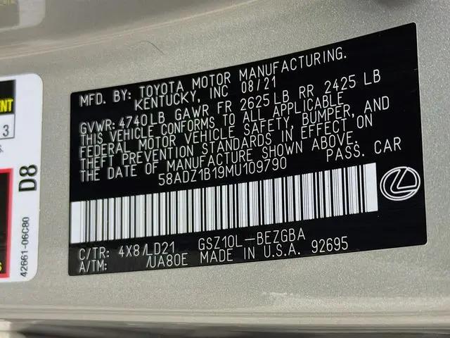 2021 Lexus ES 350 ES 350