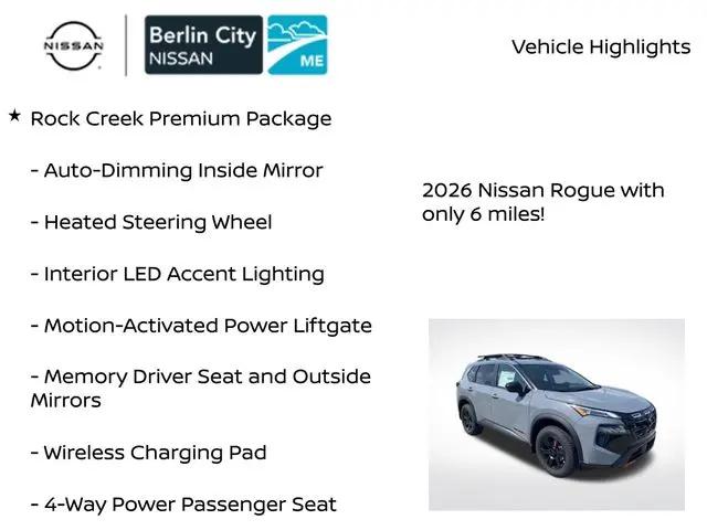 2026 Nissan Rogue Rock Creek