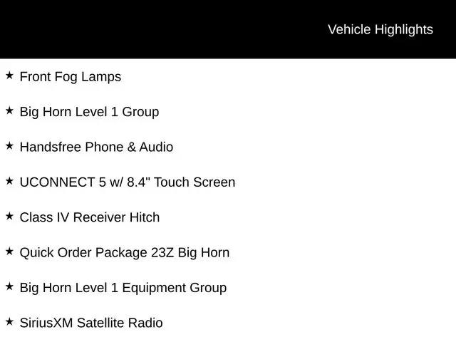 2022 Ram 1500 Big Horn Quad Cab 4x4 6'4" Box