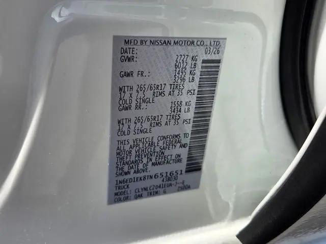 2026 Nissan Frontier Crew Cab SV 4x4