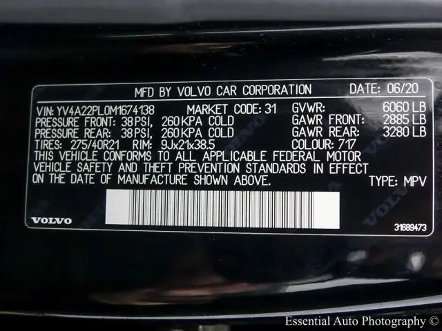 2021 Volvo XC90 T6 Inscription 7 Passenger