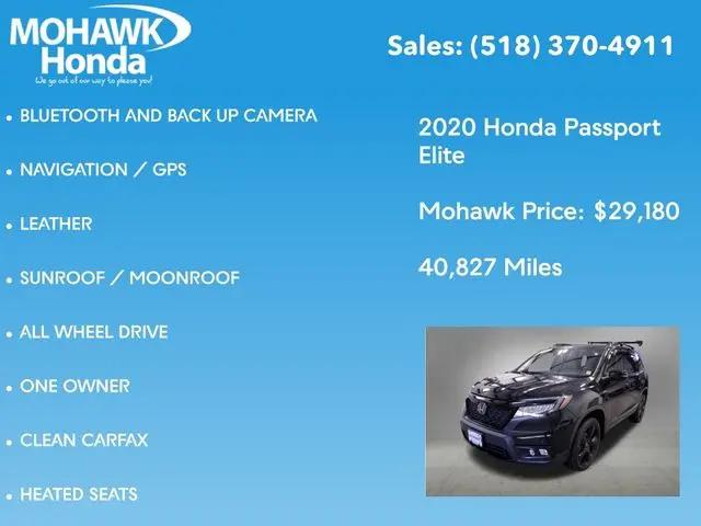 2020 Honda Passport AWD Elite