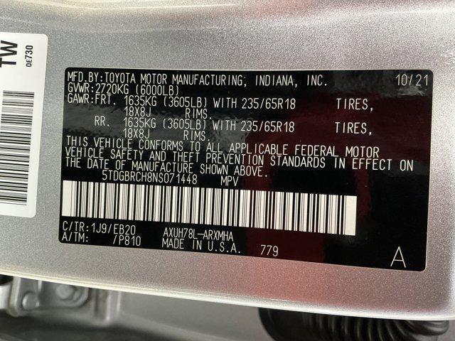 2022 Toyota Highlander Hybrid XLE