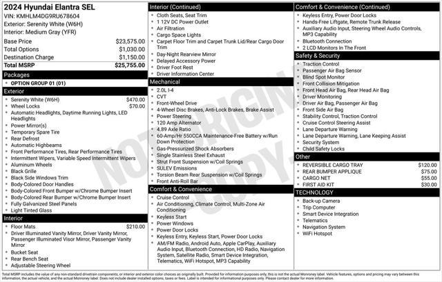 2024 Hyundai Elantra SEL