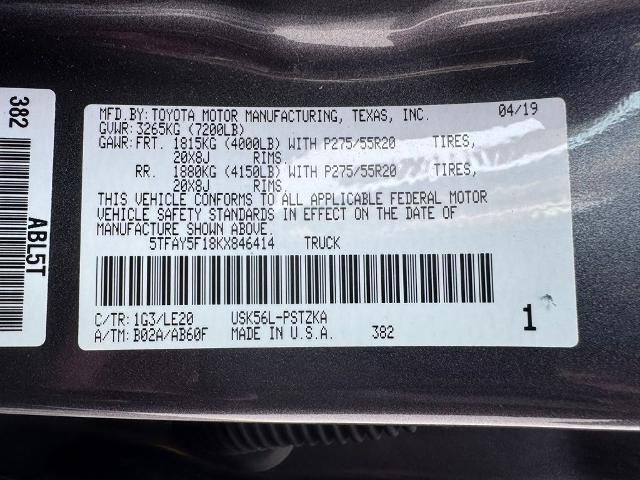2019 Toyota Tundra Platinum 5.7L V8