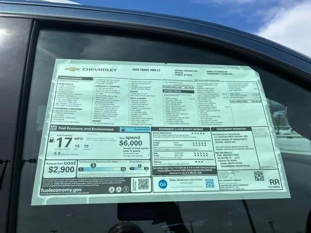 2026 Chevrolet Tahoe 4WD LT