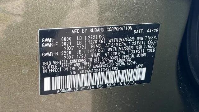 2026 Subaru Ascent Limited 7-Passenger