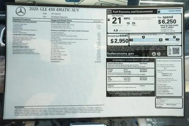 2026 Mercedes-Benz GLE GLE 450 4MATIC