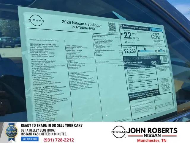 2026 Nissan Pathfinder Platinum