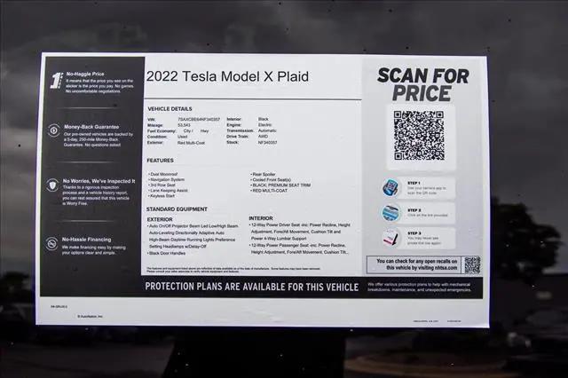 2022 Tesla Model X Plaid Tri Motor All-Wheel Drive