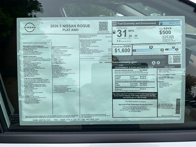 2026 Nissan Rogue Platinum