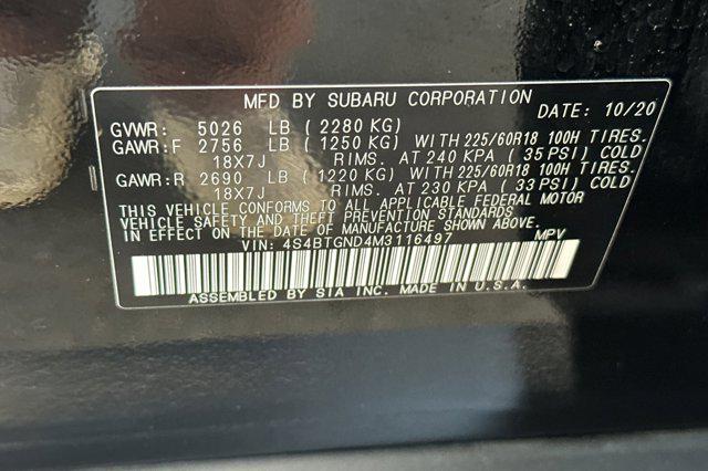 2021 Subaru Outback Limited XT