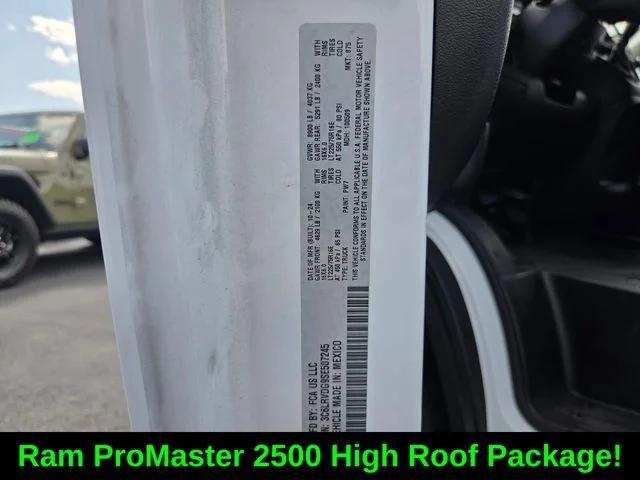 2025 Ram ProMaster 2500 Cargo Van Tradesman High Roof 159" WB w/Pass Seat