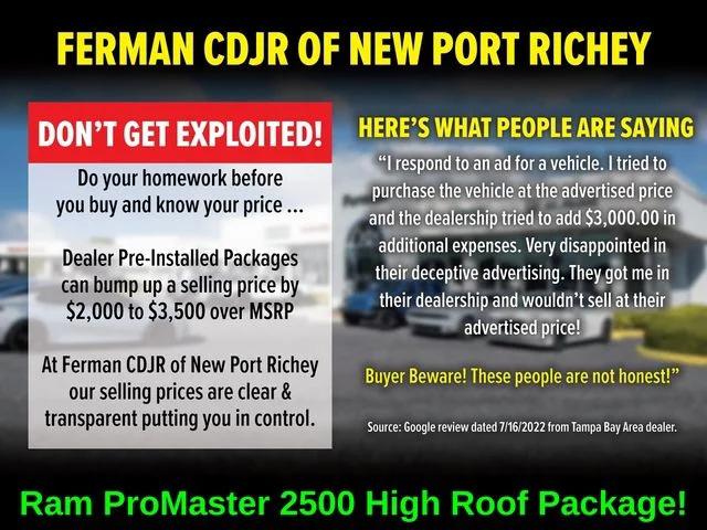 2025 Ram ProMaster 2500 Cargo Van Tradesman High Roof 159" WB w/Pass Seat