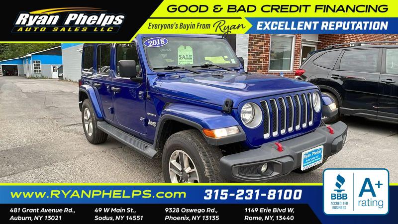 2018 Jeep Wrangler Unlimited Sahara 4x4 for sale in Rome, NY