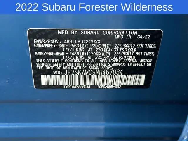 2022 Subaru Forester Wilderness