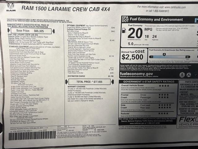 2026 Ram 1500 Laramie Crew Cab 4x4 64 Box