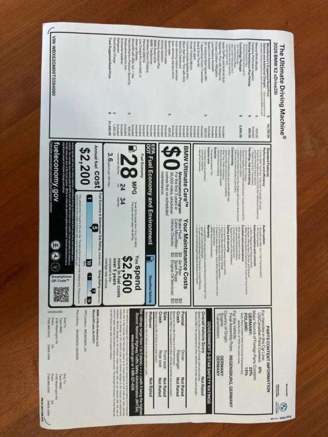 2026 BMW X2 xDrive28i