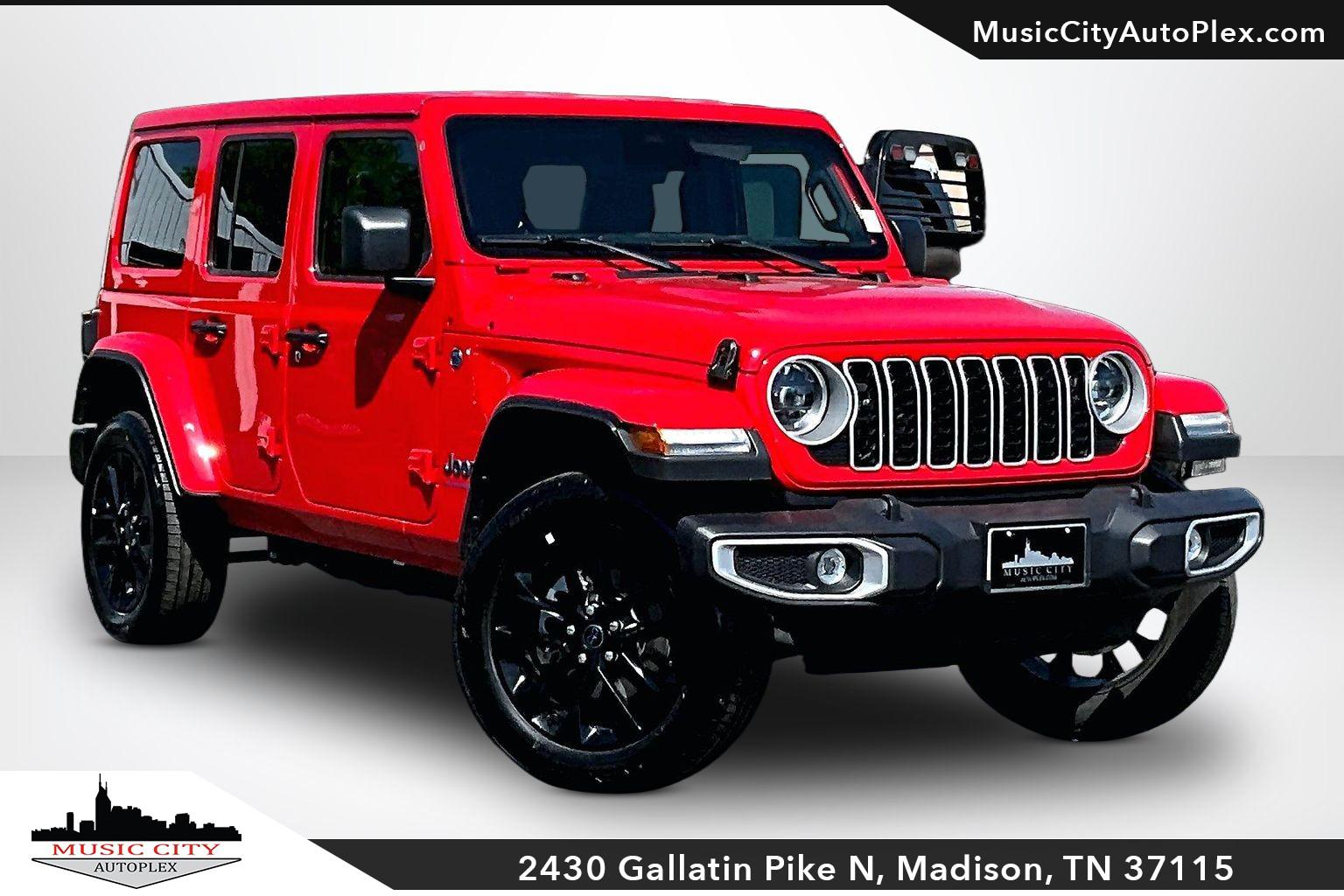 Firecracker Red Clearcoat 2025 Jeep Wrangler 4xe Sahara 4WD SUV / Crossover Four-Wheel Drive Automatic