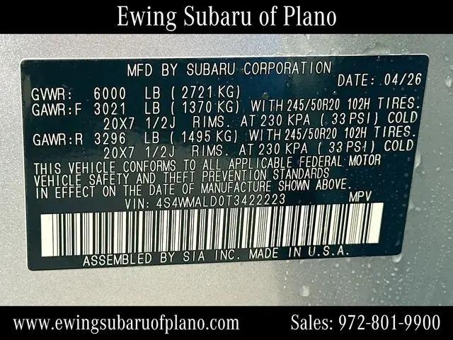 2026 Subaru Ascent Onyx Edition Touring 7-Passenger
