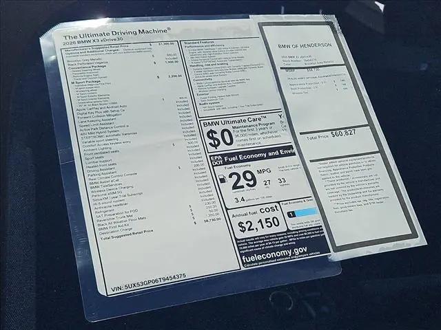 2026 BMW X3 30 xDrive