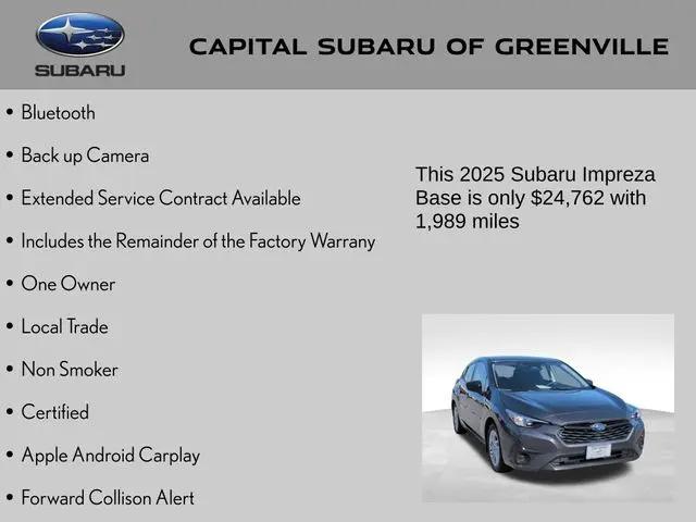 2025 Subaru Impreza Base 5-Door