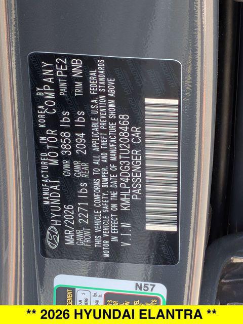 2026 Hyundai Elantra Limited