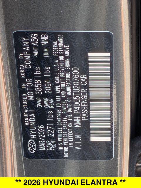 2026 Hyundai Elantra Limited