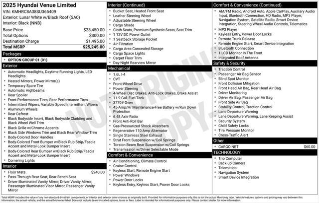 2025 Hyundai Venue Limited