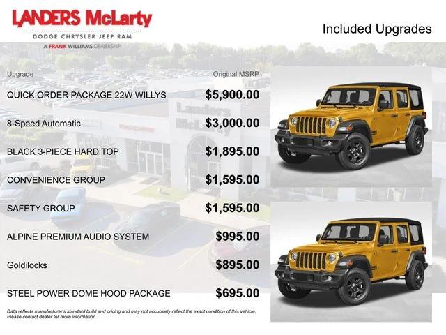 2026 Jeep Wrangler WRANGLER 4-DOOR WILLYS 2026 Jeep Wrangler WRANGLER 4-DOOR WILLYS