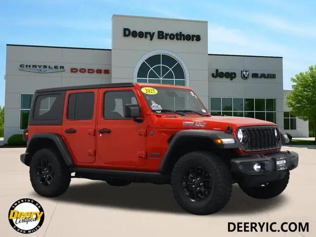 2025 Jeep Wrangler 4xe Willys 4xe for sale in Iowa City, IA