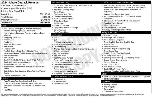 2024 Subaru Outback Premium