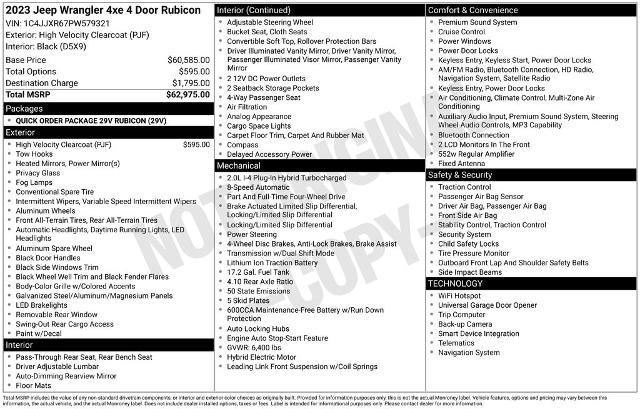 2023 Jeep Wrangler 4xe Rubicon 4x4