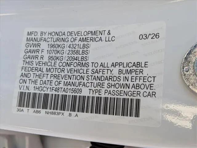 2026 Honda Accord Sedan SE