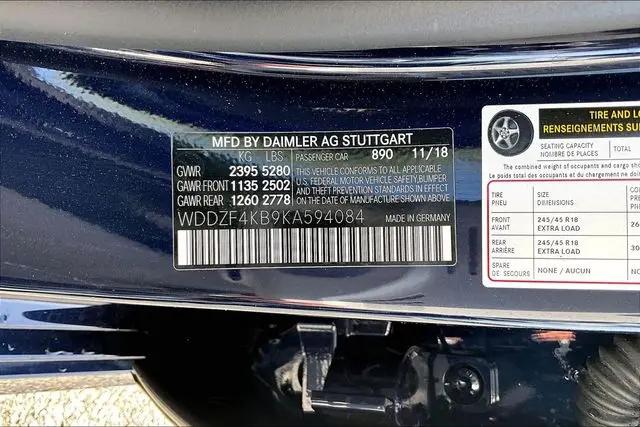 2019 Mercedes-Benz E-CLASS E 300 4MATIC