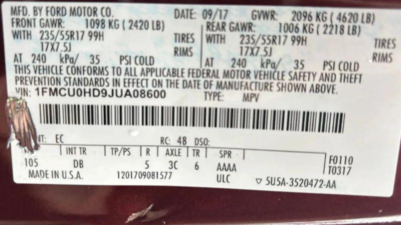 2018 Ford Escape SEL