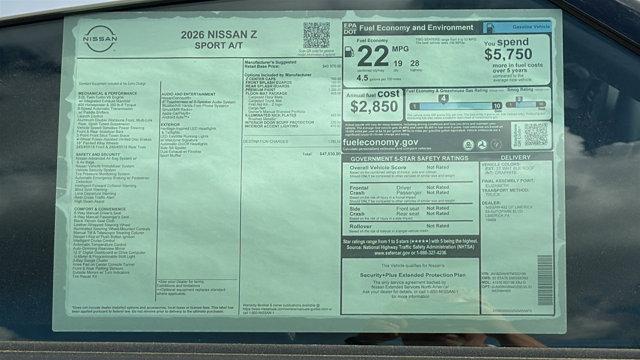 2026 Nissan Z Sport