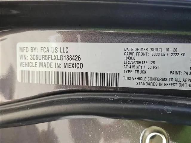 2020 Jeep Ram 2500 Laramie Crew Cab 4x4 6'4" Box